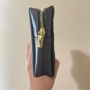 YSL Yves Saint Laurent Faux Leather VIP Exclusive Beauty Cosmetic Bag thumbnail 4