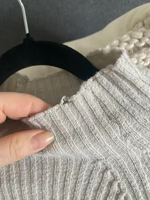 Ribbed Neutral Sweater Size M thumbnail 4