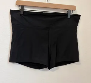 Kona Sol Swim Shorts Women's Size Medium Black Swimsuit Bottoms Modest Comfort thumbnail 1
