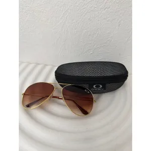 Oakley Aviator Sunglasses‎ Gold Frame Brown Gradient Lenses Unisex thumbnail 5