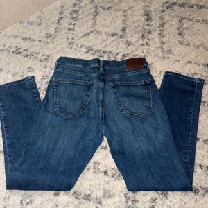 Abercrombie & Fitch Blue Denim Jeans with Brown Patch thumbnail 2