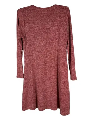 Jar Of Love Womens Size XL Red Knit Dress w/ Side Button Detail thumbnail 2