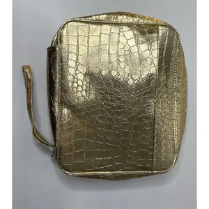 Montana West Bible Bag Gold Faux Diamonds Cross Spiritual Faith Church Study Zip thumbnail 8