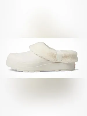 Hunter Cozy Cream Faux Shearling Slip-On Clogs thumbnail 4