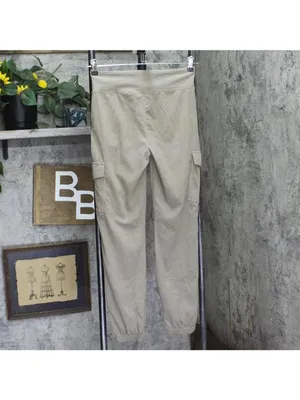 NEW A New Day Womens Relaxed Fit Knit Super Soft Cargo Joggers Walnut Brown S thumbnail 3