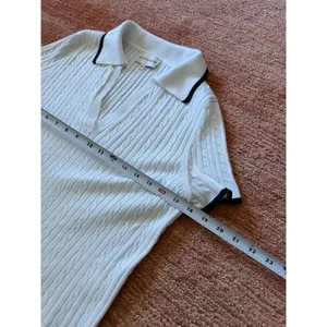 Freshman 1996 cable knit polo top white XL thumbnail 6