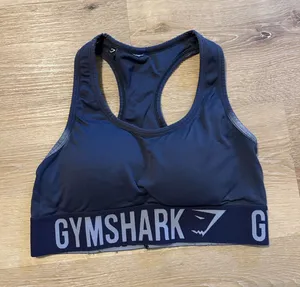Dark Purple Racerback Gymshark Sports Bra thumbnail 1
