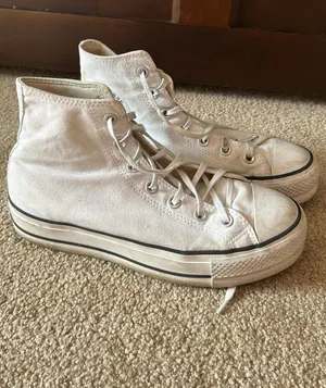 White Platform Converse thumbnail 1