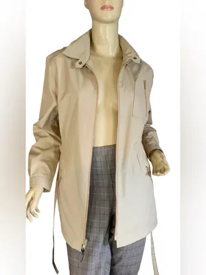 Vintage 1980'S Tan London Fog Lightweight Short Utility Trench Coat (11/12/M) thumbnail 7