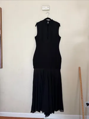 House of CB RAPHAELLA Black Keyhole Maxi Dress NWOT size L thumbnail 9