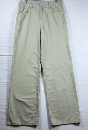H&M Divided Womens Khaki Pants 5 pocket‎ style casual travel wide leg 4 NWT thumbnail 1