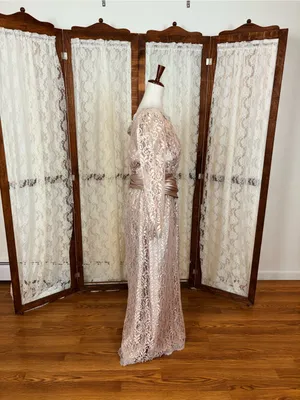 Gorgeous Vintage 1980s/90s Alicia Taupe Mother of the Bride Gown thumbnail 3
