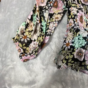 Anthropologie Maeve Small Top Blouse Flounced Multi 70's Peasant‎ Prairie Boho thumbnail 4