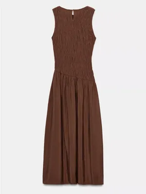 Nwt Zara Voluminous Midi Dress Size S thumbnail 6
