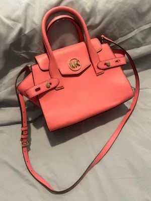 Michael Kors Pink Satchel Handbag and Wallet Set thumbnail 2