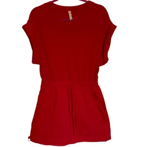 Daily Practice by Anthropologie Red Short-Sleeve Mini Dress Size Small thumbnail 5
