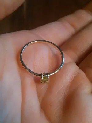 Peridot Oval Solitaire 14K Yellow Gold Over Sterling Silver Ring (Size 9) thumbnail 5