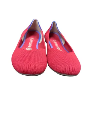 Rothy's The Point womans red knit pointed flats shoes sz 7.5 SKU 10-438 thumbnail 11