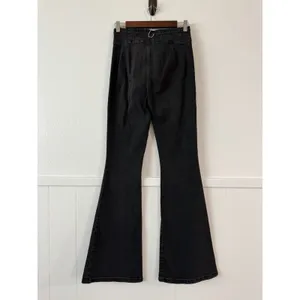 Free People We The Free Black High Rise Flare Jeans Size 27 Stretch thumbnail 5