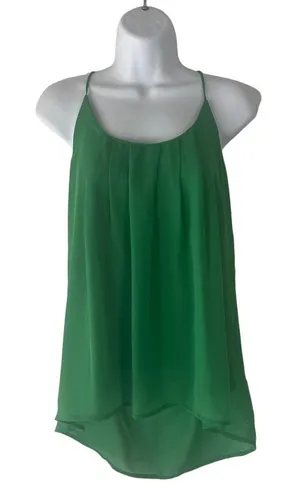Honey Punch Size Small Green Chiffon Blouse‎ thumbnail 1