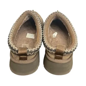 UGG WOMEN TAZZ SAND SHEARLING SUEDE PLATFORM sz 9 thumbnail 5