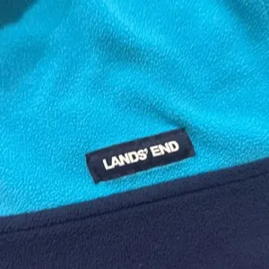 Lands End heritage quarter snap pullover fleece small colorblock thumbnail 6