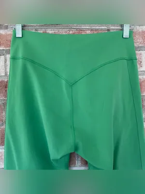 Gymshark Leggings Cropped Green Women’s Large Workout Athletic Gym Activewear thumbnail 5