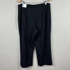 Express Trouser High Rise Pants Womens Large Black Solid Work Career Office New‎ thumbnail 3