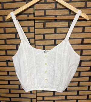 American eagle white lace crop tank size medium thumbnail 1