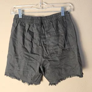 NWT Aerie Womens Dark Gray Linen Blend Shirts‎ XXS thumbnail 2