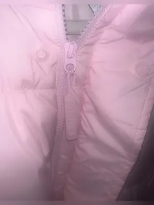 Fabletics Essential Cropped Hooded Puffer size XL in Sugar Pink NWOT thumbnail 6