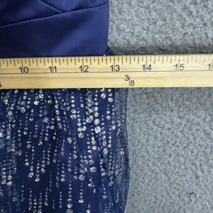 Hailey Logan Blue‎ Sequin Mini Dress 9/10 Showgirl Sparkle Glam Party Prom HOCO thumbnail 7