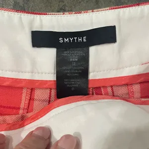New! Smythe Pleated Plaid Walking‎ Shorts Sz 12 $425 thumbnail 7