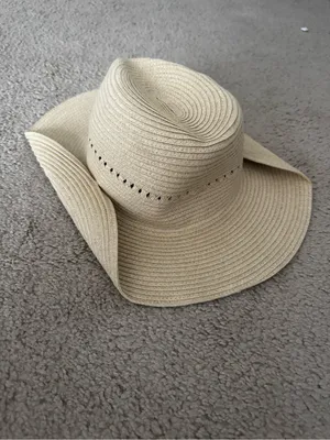 NWOT straw cowboy beach hat thumbnail 6
