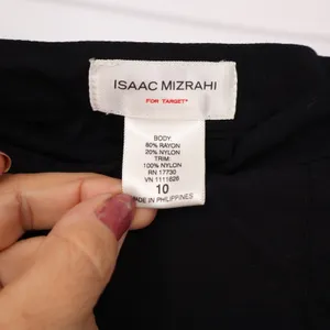 Isaac Mizrahi Skirt Womens 10 A-Line Black Lace Trim Pleated Excellent thumbnail 3