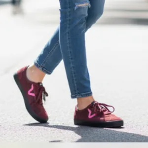 NEW Vans Off The Wall Sport Low Top Sneaker Pop Brown Pink Suede M 7 W 8.5 thumbnail 2