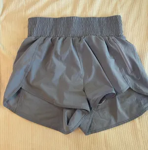 High-Waist Performance Women’s Shorts — Slate Blue thumbnail 1