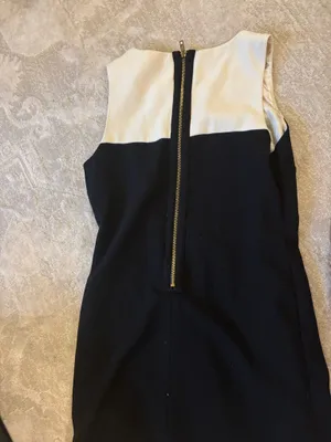 Forever 21 black and white color block mini dress thumbnail 3