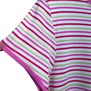 Lilly Pulitzer Striped T-Shirt‎ Pink Green White XL Pima Cotton Short Sleeve Top thumbnail 5
