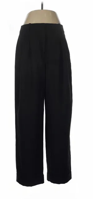 J.Crew Wide-Leg Trousers Black thumbnail 1