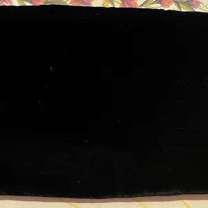 Velvet Elegant foldover soft black bag thumbnail 2