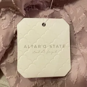 NWT Altar’d State Layken Lace Bow tie top size M thumbnail 6