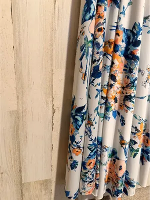 Trafaluc Zara Taller Medium Floral Maxi Dress Sleeveless Boho Romantic thumbnail 5