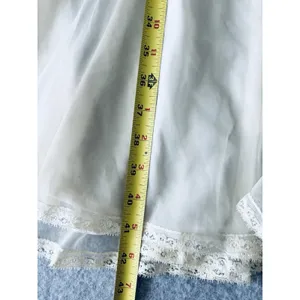Vintage Gotham Gold Stripes‎ Ivory Lace Lingerie Robe Chiffon Puffy Sleeves thumbnail 11