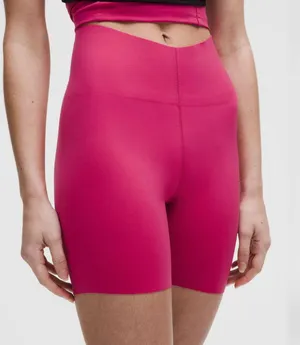 Lululemon Glow Up Super-High-Rise Short 6" Raspberry Coulis Size 8 thumbnail 1