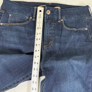 Seven7 Tummyless‎ High Rise Skinny Jeans Womens 12 Dark Wash Stretch Blue Denim thumbnail 7