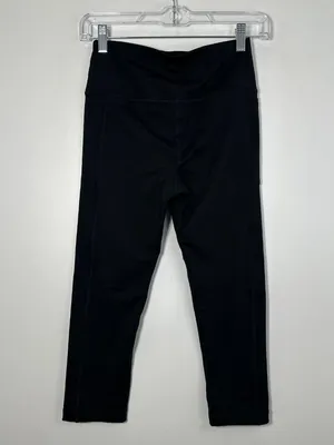 Lands’ End Women’s Size XS 2-4 Black Leggings Ankle Cut Great Condition thumbnail 2