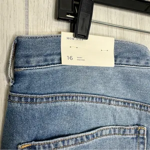 NWT American Eagle Plus Size Ripped Cool Classic Mom Jeans Crop Ankle 16 Short thumbnail 8