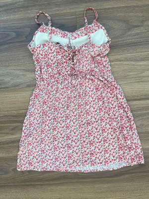 AUW Floral Lace Trim Corset Mini Dress 🌸 thumbnail 5
