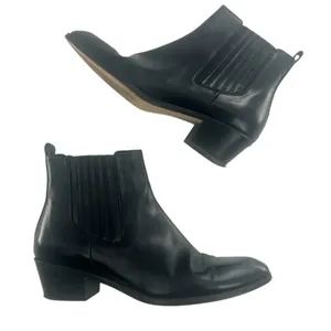 J. Crew black Chelsea boots leather sz‎ 7 thumbnail 2